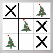Poster Christmas Tic Tac Toe (Devant)