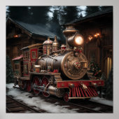 Poster Christmas Train (Devant)