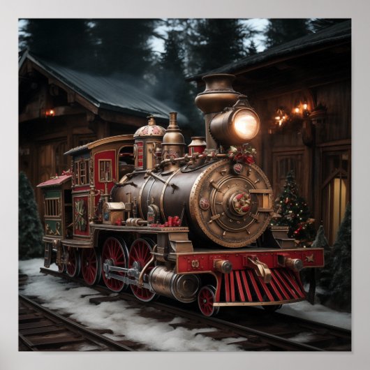 Poster Christmas Train (Devant)