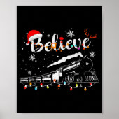 Poster Christmas Train Christmas Believe Express Xmas San (Devant)
