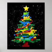 Poster Christmas Tree Block Brick Building Xmas Master Bu (Devant)