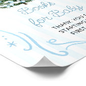 Poster Christmas Tree Blue Baby Shower Books for Baby (Coin)