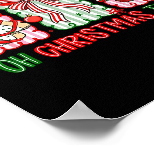 Poster Christmas Tree Cake Funny Quote Oh Christmas Tree (Coin)