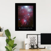 Poster Christmas Tree Cluster and Cone Nebula (Bureau à domicile)