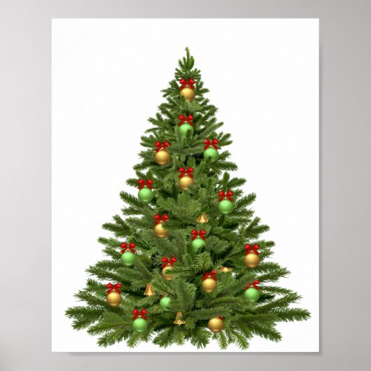 Poster Christmas Tree Holidays Christmas Bauble (Devant)