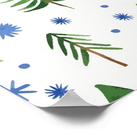 Poster Christmas tree pattern (Coin)