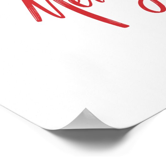 Poster Christmas Tree Typography Script Minimalist (Coin)