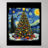 Poster Christmas Tree Van Gogh Starry Night Christmas 202 (Devant)