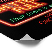 Poster Christmas Vacation Ters Full Neon Sign (Coin)