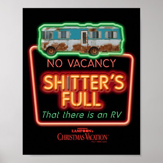 Poster Christmas Vacation Ters Full Neon Sign (Devant)
