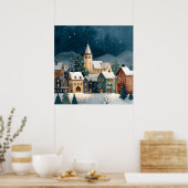 Poster Christmas Village (Cuisine)