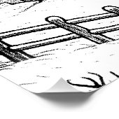 Poster Christmas Village in Winter  (Coin)