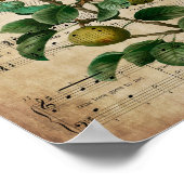 Poster Christmas Wall Art-Partridge in a Pear Tree (Coin)