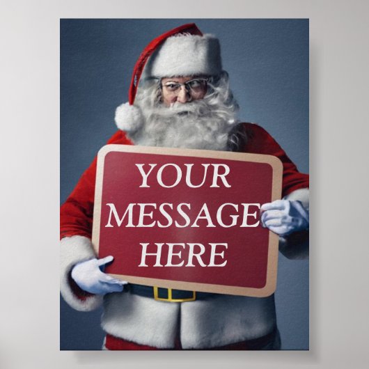 Poster Christmas Whisper : Votre message sur le panneau P (Devant)