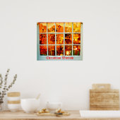 Poster christmas window (Cuisine)