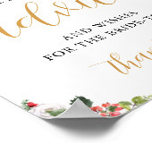 Poster Christmas Winter Bridal Shower Advice Card (Coin)