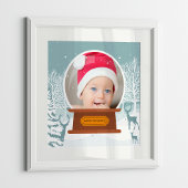 Poster Christmas Winter Woodland Photo Snow Globe