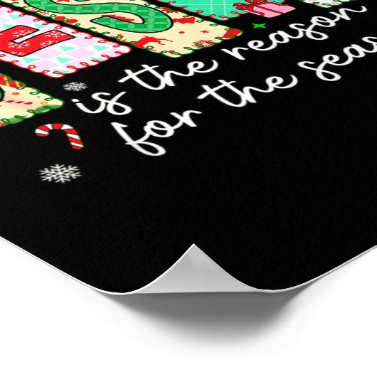 Poster Christmas Xmas Jesus Is The Reason For The Season (Coin)