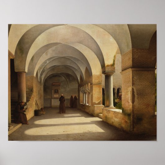 Poster Christoffer Wilhelm Eckersberg - Les Cloîtres (Devant)