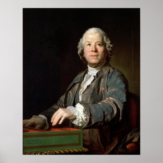 Poster Christoph Willibald Gluck à la spinette, 1775 (Devant)