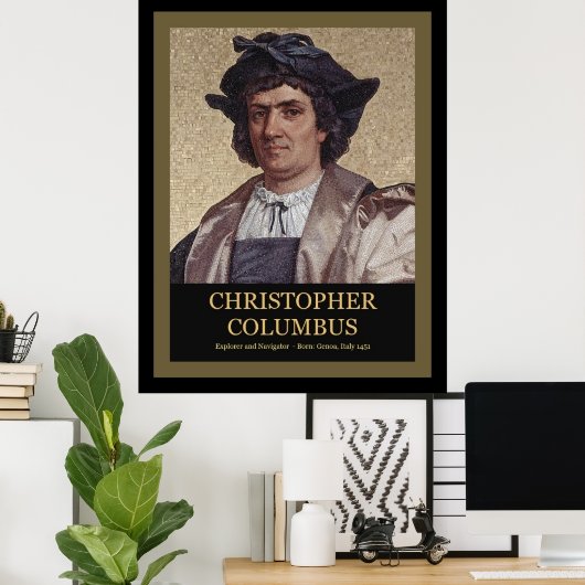 Poster Christophe Colomb (Bureau à domicile)