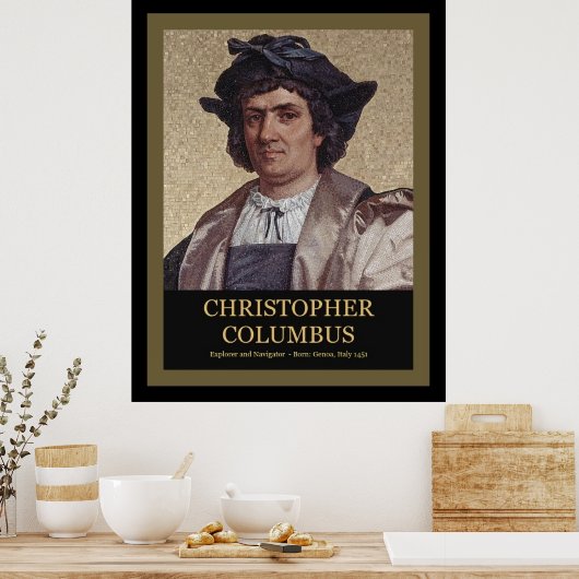 Poster Christophe Colomb (Cuisine)
