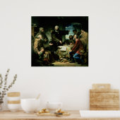 Poster Christophe Colomb dans le monastère de la (Cuisine)