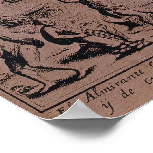 Poster Christopher Colombus à la découverte des îles (Coin)