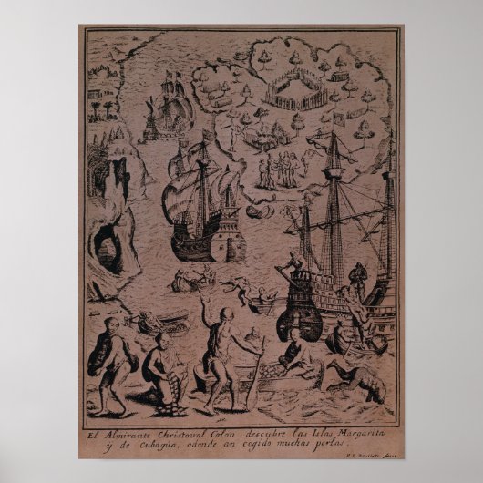 Poster Christopher Colombus à la découverte des îles (Devant)