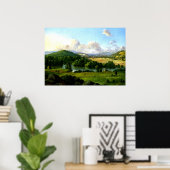 Poster Christopher Cranch : Courant Entre Les Pâturages (Bureau à domicile)