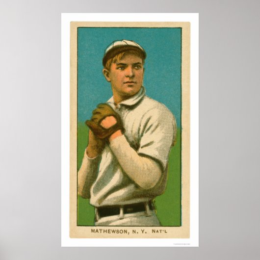 Poster Christy Mathewson Baseball 1909 (Devant)
