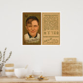 Poster Christy Mathewson Baseball 1911 (Cuisine)