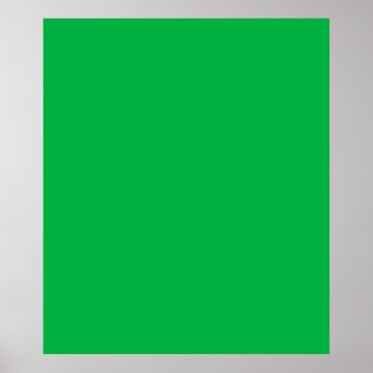 Poster Chroma couleur clé vert (Devant)