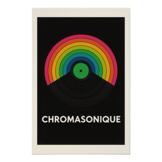 Poster 🌈 Chromasonique – L'Explosion Chromatique du Son (Devant)