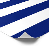 Poster Chrome Anchor on Navy Stripes (Coin)