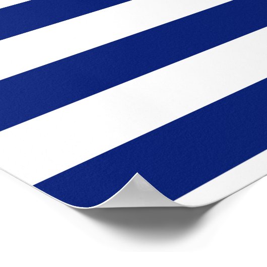 Poster Chrome Anchor on Navy Stripes (Coin)