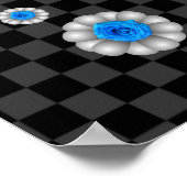 Poster Chrome Calavera (Rose Bleue) (Coin)