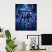 Poster Chrome Chasse au Tigre (Bureau à domicile)