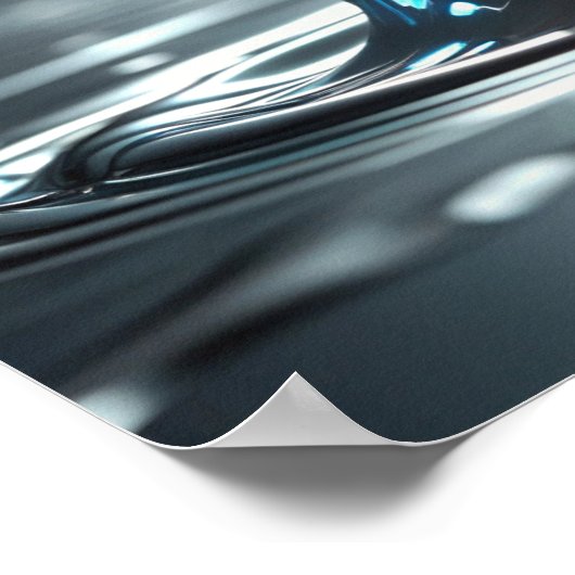 Poster Chrome Liquid Splash (Coin)