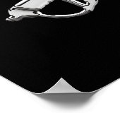 Poster Chrome Pirate Skull (Coin)