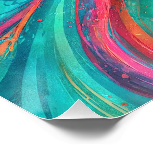 Poster "Chromisca" - Portrait d'enceinte fluide (Coin)