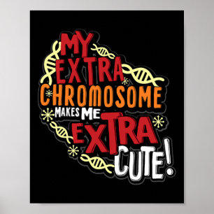 Poster Chromosome World Down Syndrome Day Femmes Enfants