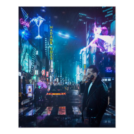 Poster Chroniques de rue Cyberpunk (Devant)