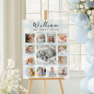 Poster Chronologie de photos du premier anniversaire en v