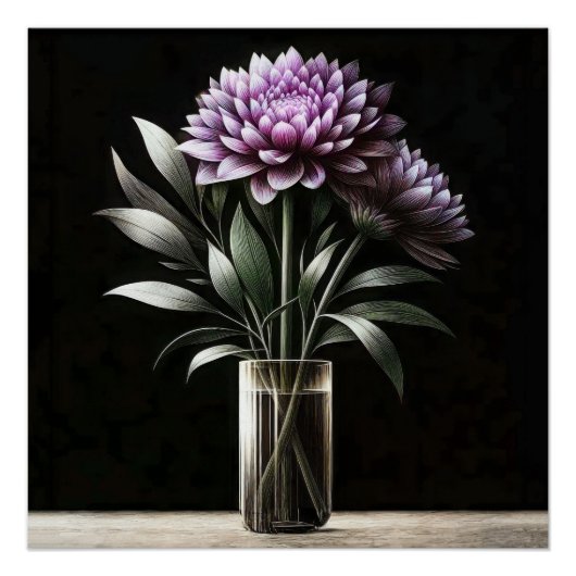 Poster Chrysanthème (Devant)