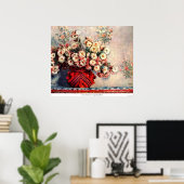 Poster chrysanthème de la vie morte par Claude Monet (Bureau à domicile)