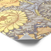 Poster Chrysanthème Fleurs de Maman William Morris (Coin)