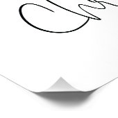 Poster Chrysanthème floral du mois de naissance novembre (Coin)