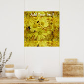 Poster Chrysanthème Groupe Plante Jaune (Cuisine)