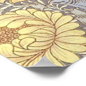 Poster Chrysanthème jolie fleur de William Morris (Coin)